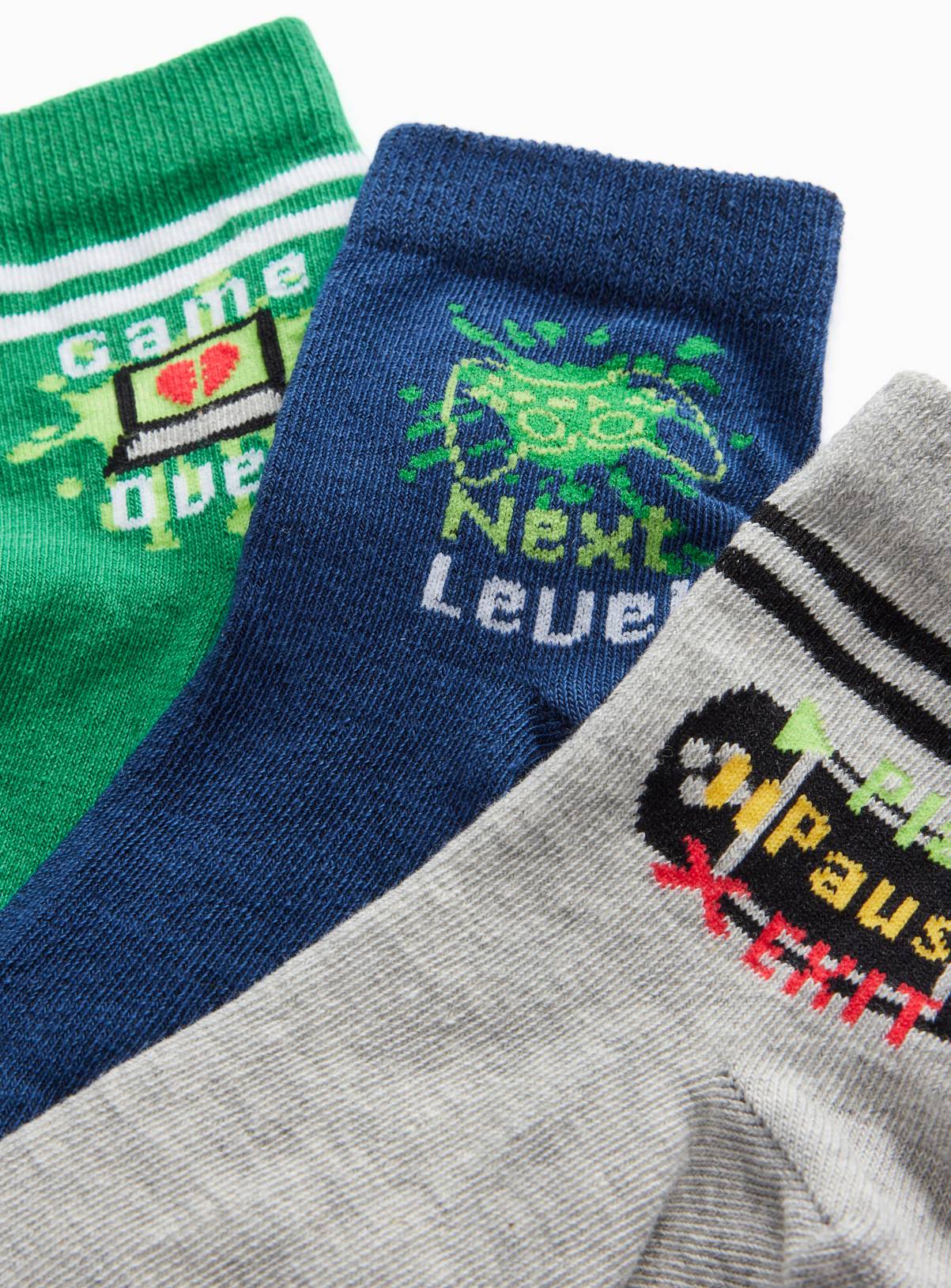 Multi Game On Socks 5-Pack 6-8.5 Infant - Image 2